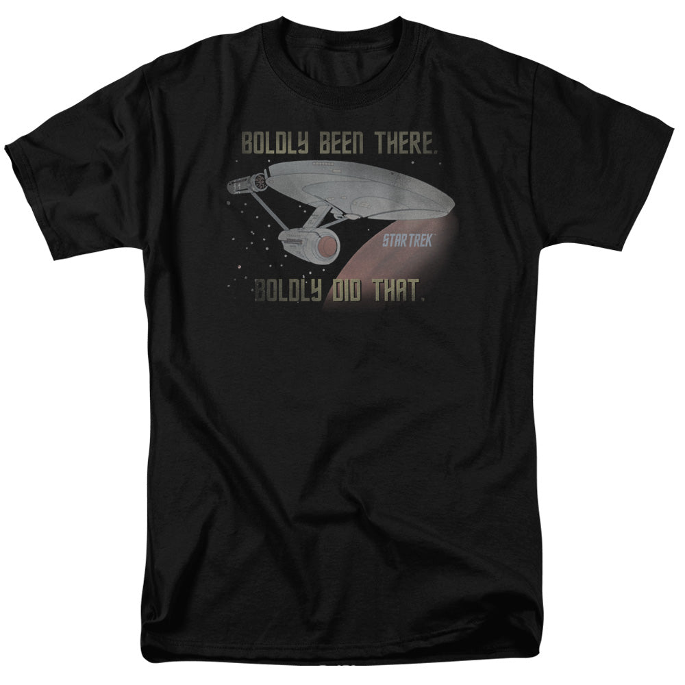 Star Trek Boldly Did That Mens T Shirt Black