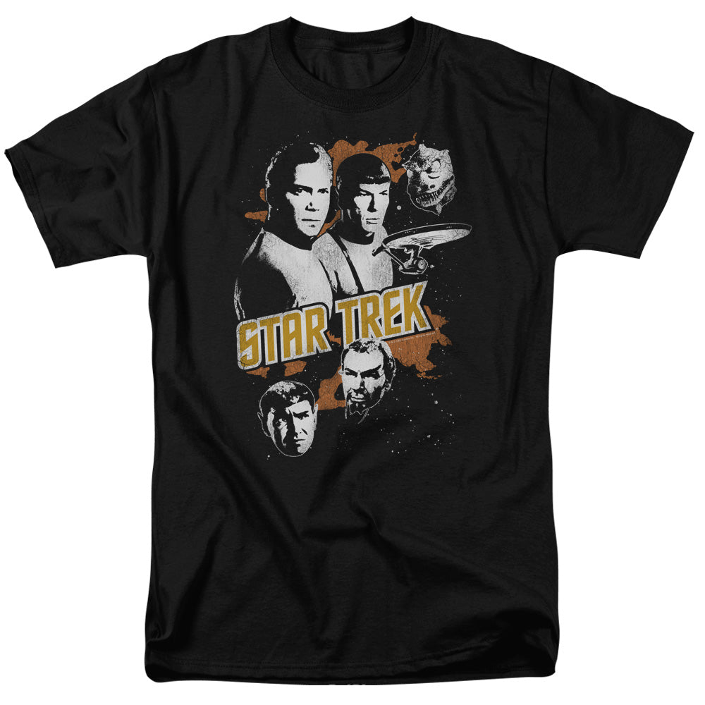 Star Trek Graphic Good Vs Evil Mens T Shirt Black