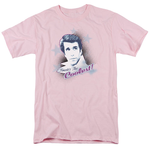 Happy Days the Coolest Mens T Shirt Pink