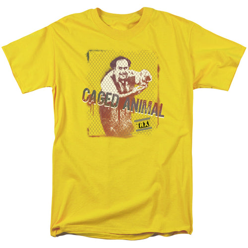 Taxi Caged Animal Mens T Shirt Yellow