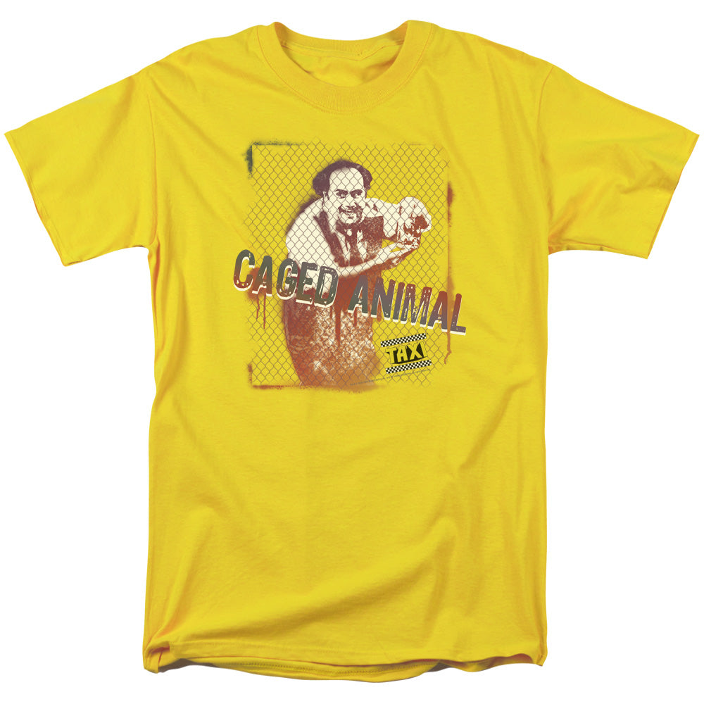 Taxi Caged Animal Mens T Shirt Yellow