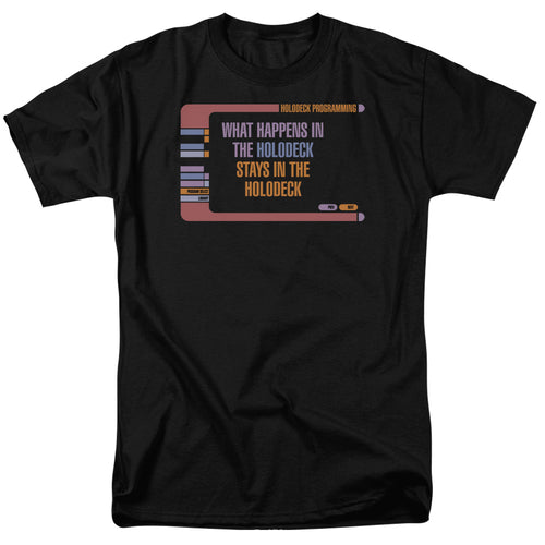 Star Trek Holodeck Secrets Mens T Shirt Black