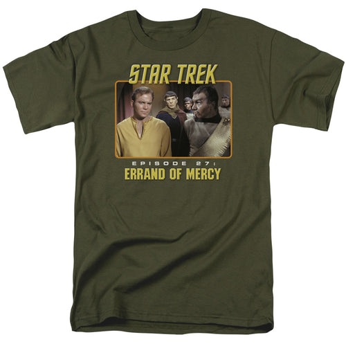 Star Trek Original Episode 27 Mens T Shirt Military Green