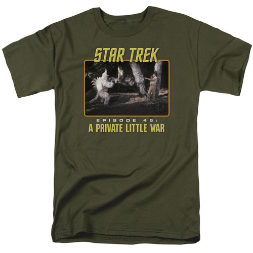 Star Trek Original Episode 45 Mens T Shirt Military Green