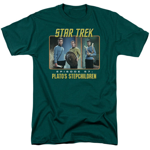 Star Trek Original Episode 67 Mens T Shirt Hunter Green