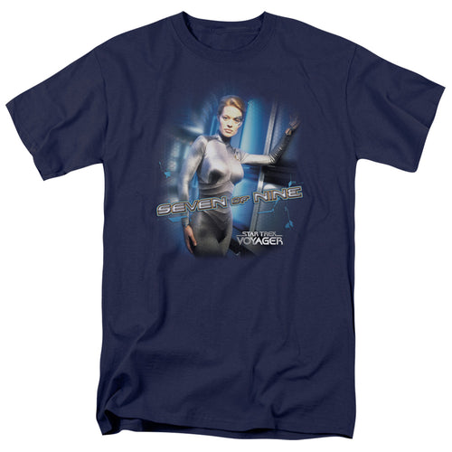 Star Trek Seven of Nine Mens T Shirt Navy