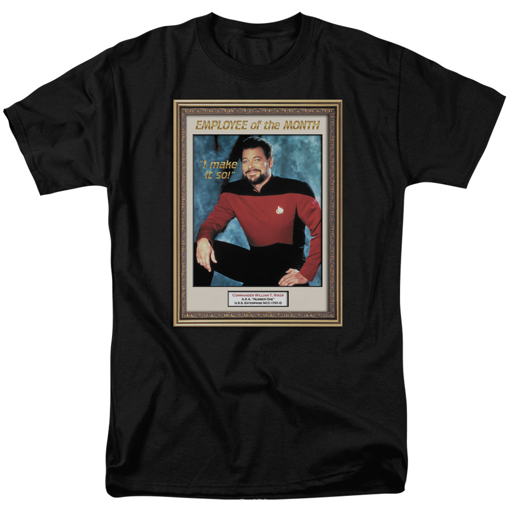 Star Trek Employee of Month Mens T Shirt Black