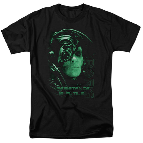 Star Trek Resistance is Futile Mens T Shirt Black