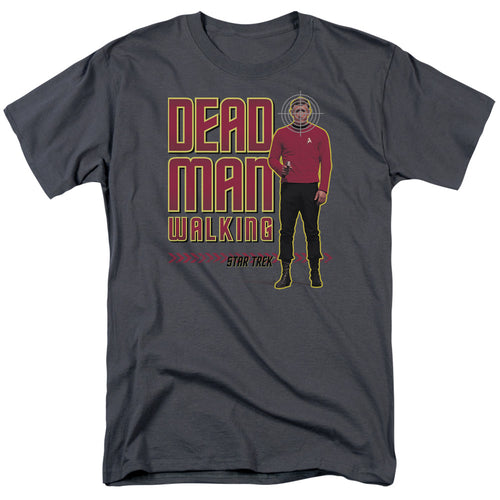 Star Trek Dead Man Walking Mens T Shirt Charcoal