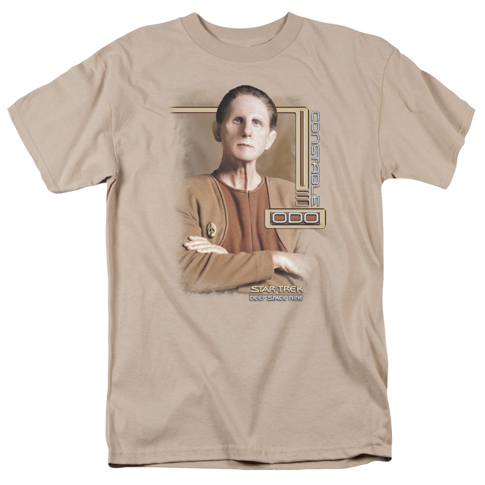 Star Trek Odo Mens T Shirt Sand