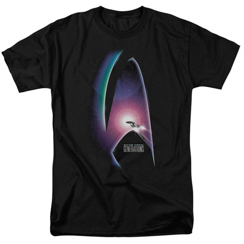 Star Trek Generations(Movie) Mens T Shirt Black