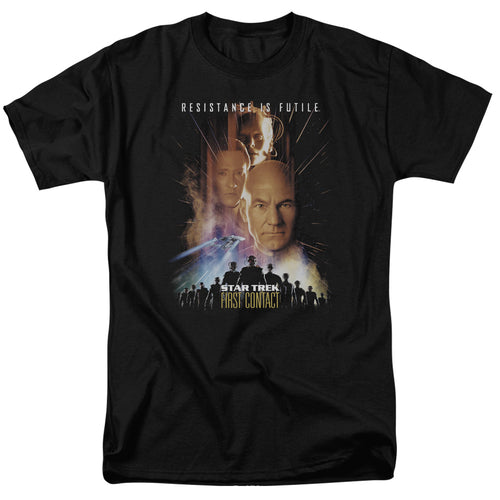 Star Trek First Contact(Movie) Mens T Shirt Black