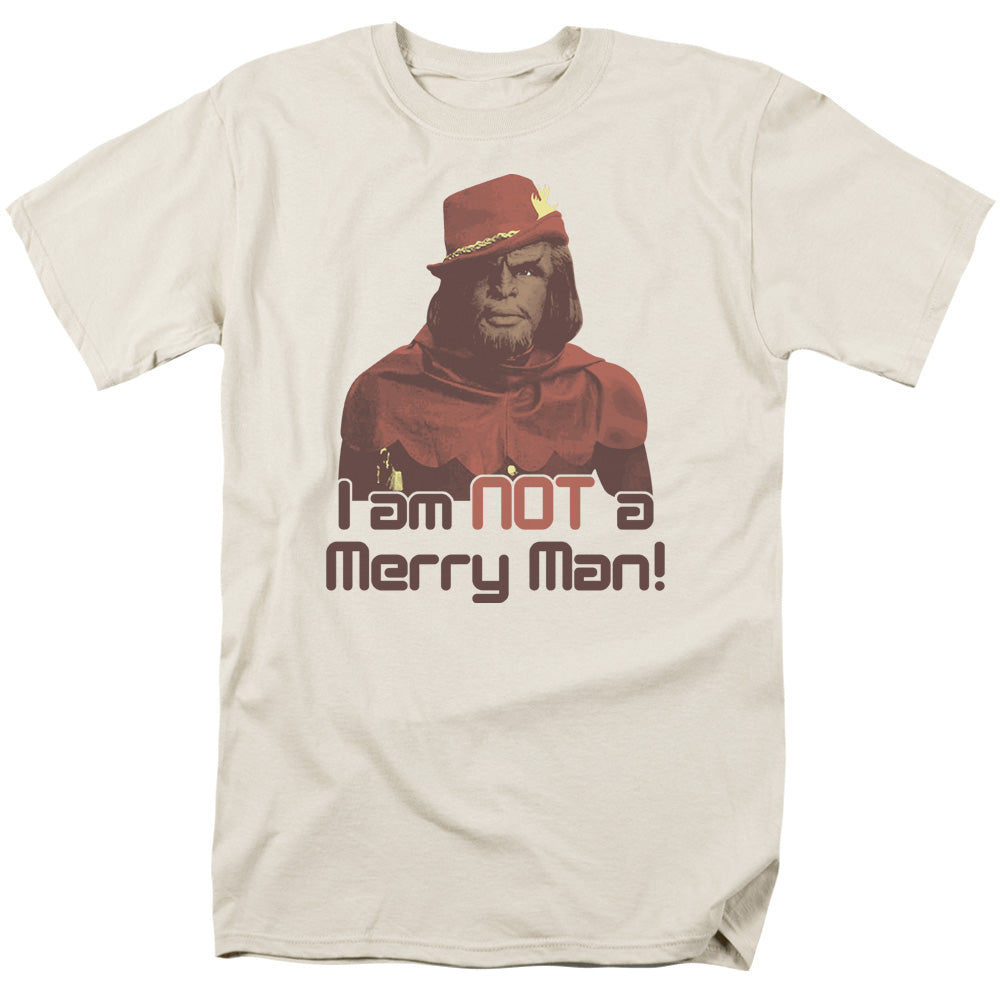 Star Trek Not Merry Mens T Shirt Cream