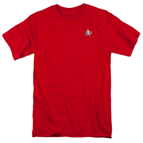 Star Trek Ds9 Command Emblem Mens T Shirt Cardinal