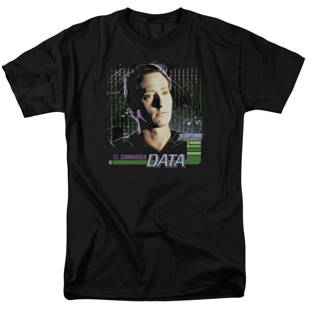 Star Trek Data Mens T Shirt Black