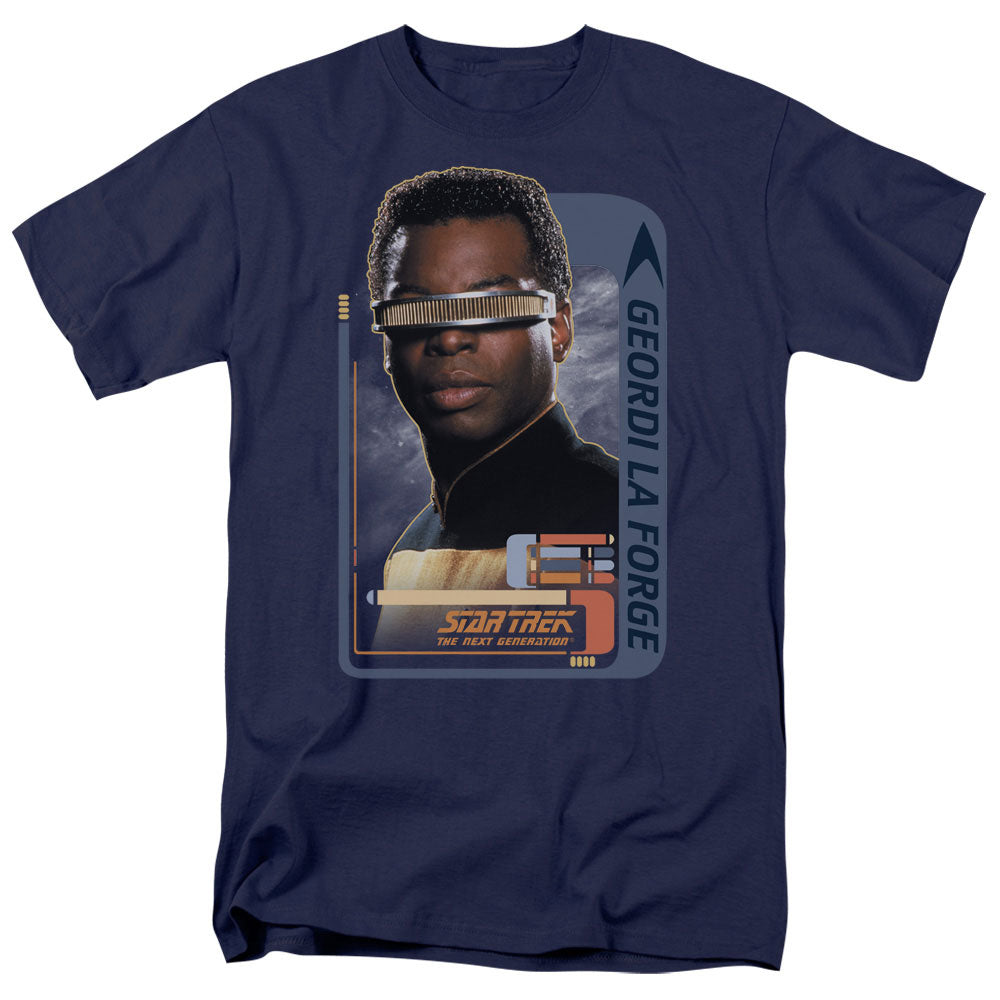 Star Trek Geordi Laforge Mens T Shirt Navy