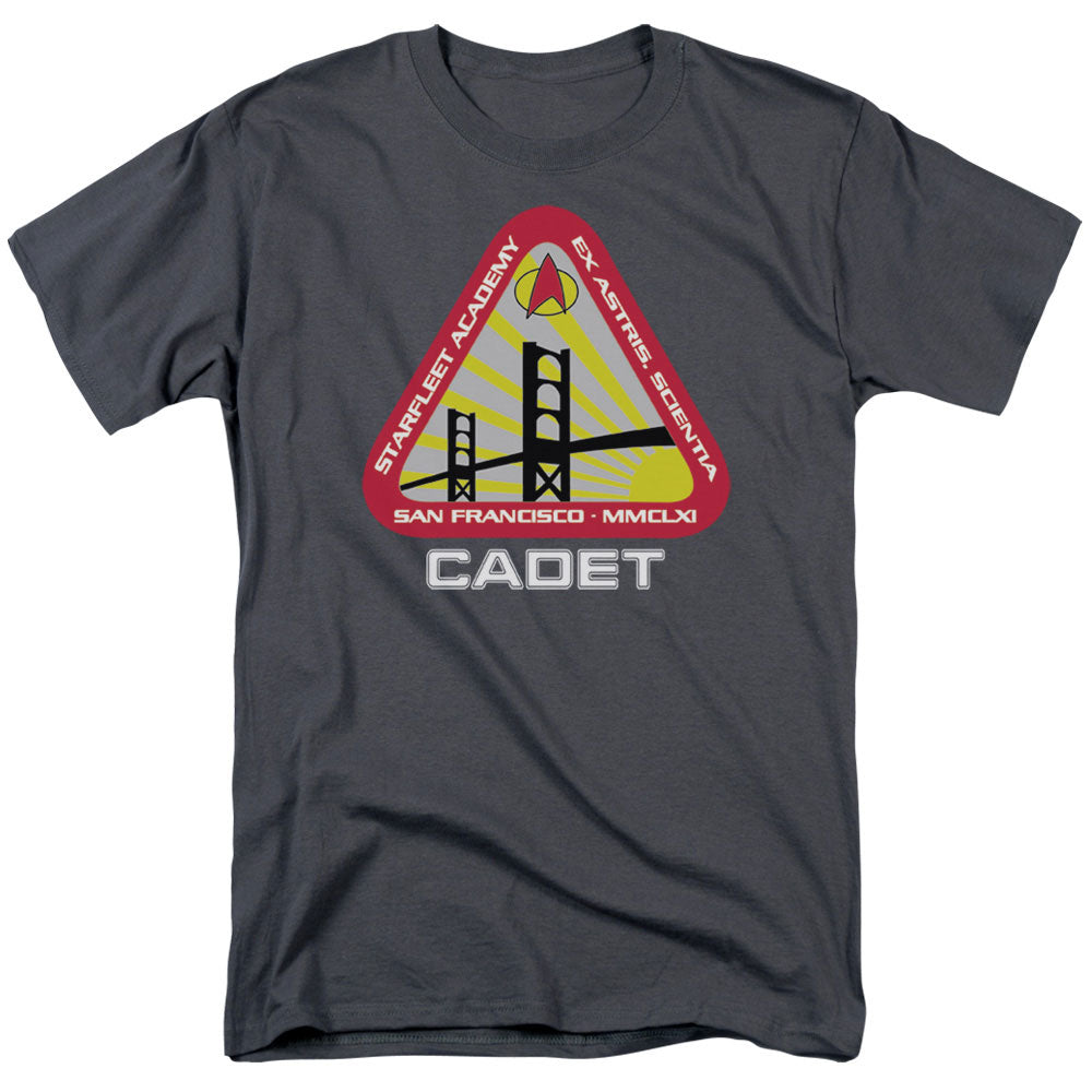 Star Trek Starfleet Cadet Mens T Shirt Charcoal