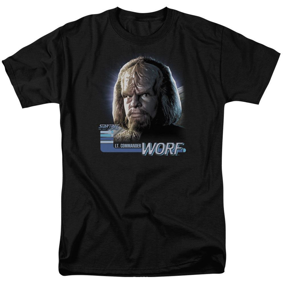 Star Trek Tng Worf Mens T Shirt Black