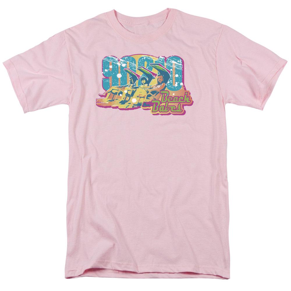90210 Beach Babes Mens T Shirt Pink