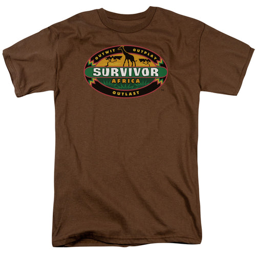 Survivor Africa Mens T Shirt Coffee