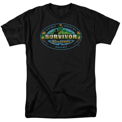 Survivor All Stars Mens T Shirt Black