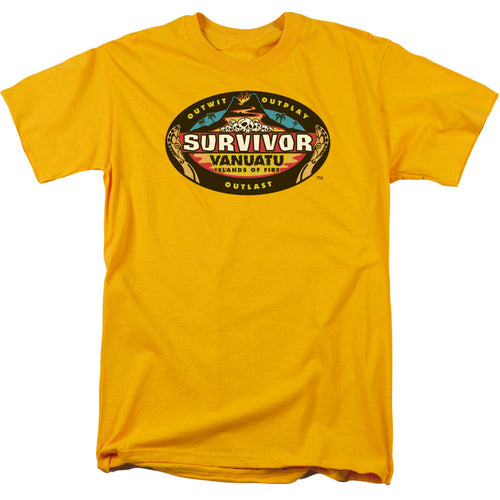 Survivor Vanuatu Mens T Shirt Gold