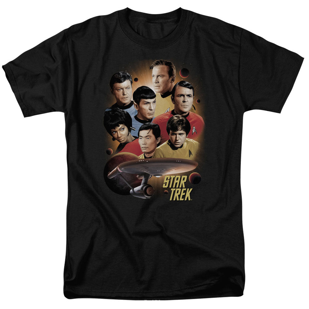 Star Trek Heart of the Enterprise Mens T Shirt Black