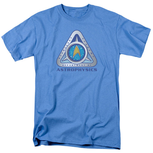 Star Trek Astrophysics Mens T Shirt Carolina Blue