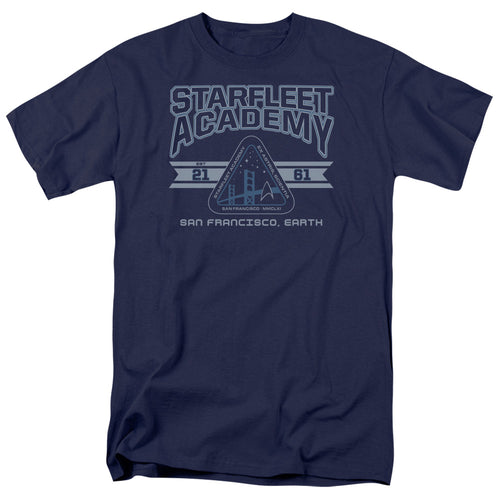 Star Trek Starfleet Academy Earth Mens T Shirt Navy