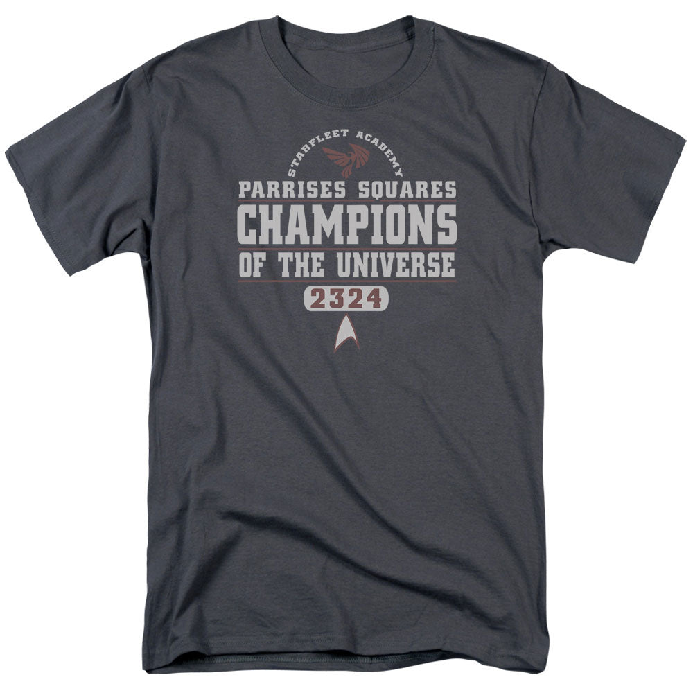 Star Trek Champions Mens T Shirt Charcoal