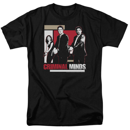 Criminal Minds Guns Drawn Mens T Shirt Black