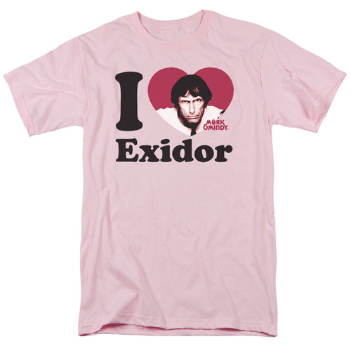 Mork & Mindy I Heart Exidor Mens T Shirt Pink