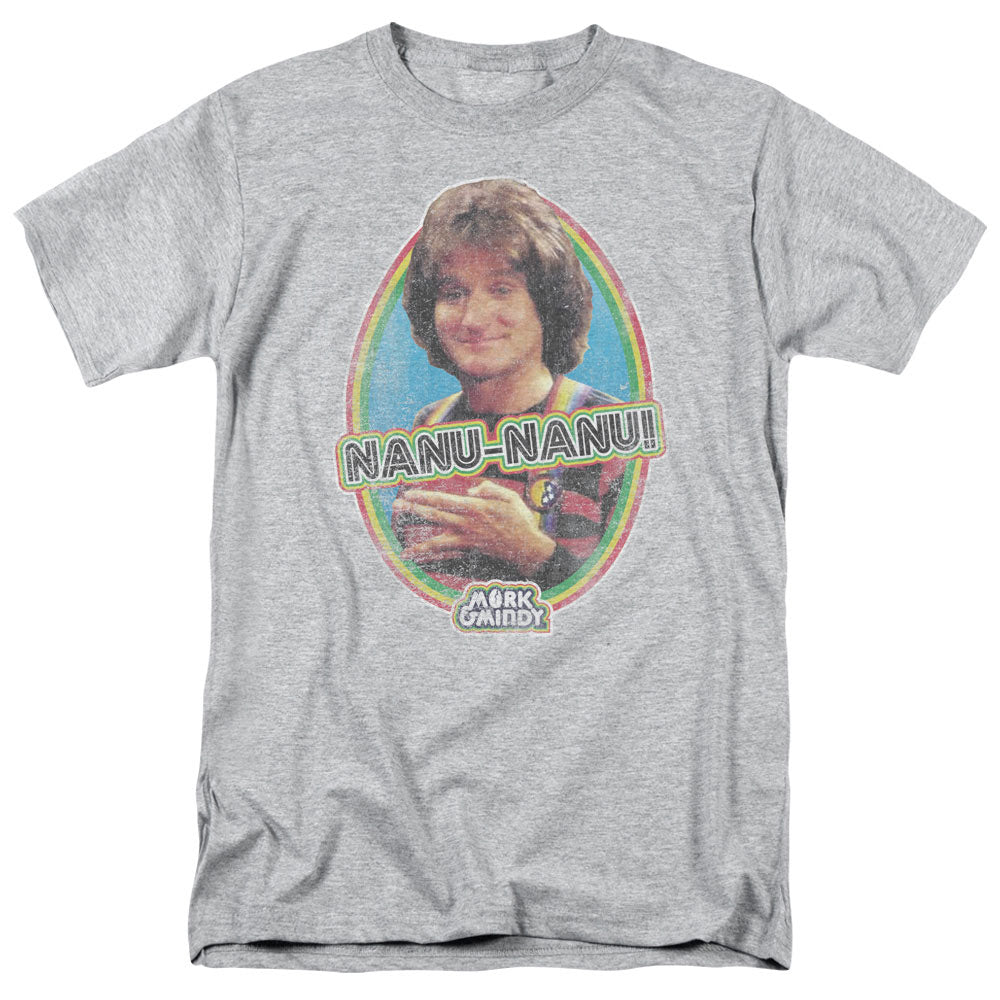 Mork & Mindy Nanu Nanu Mens T Shirt Athletic Heather