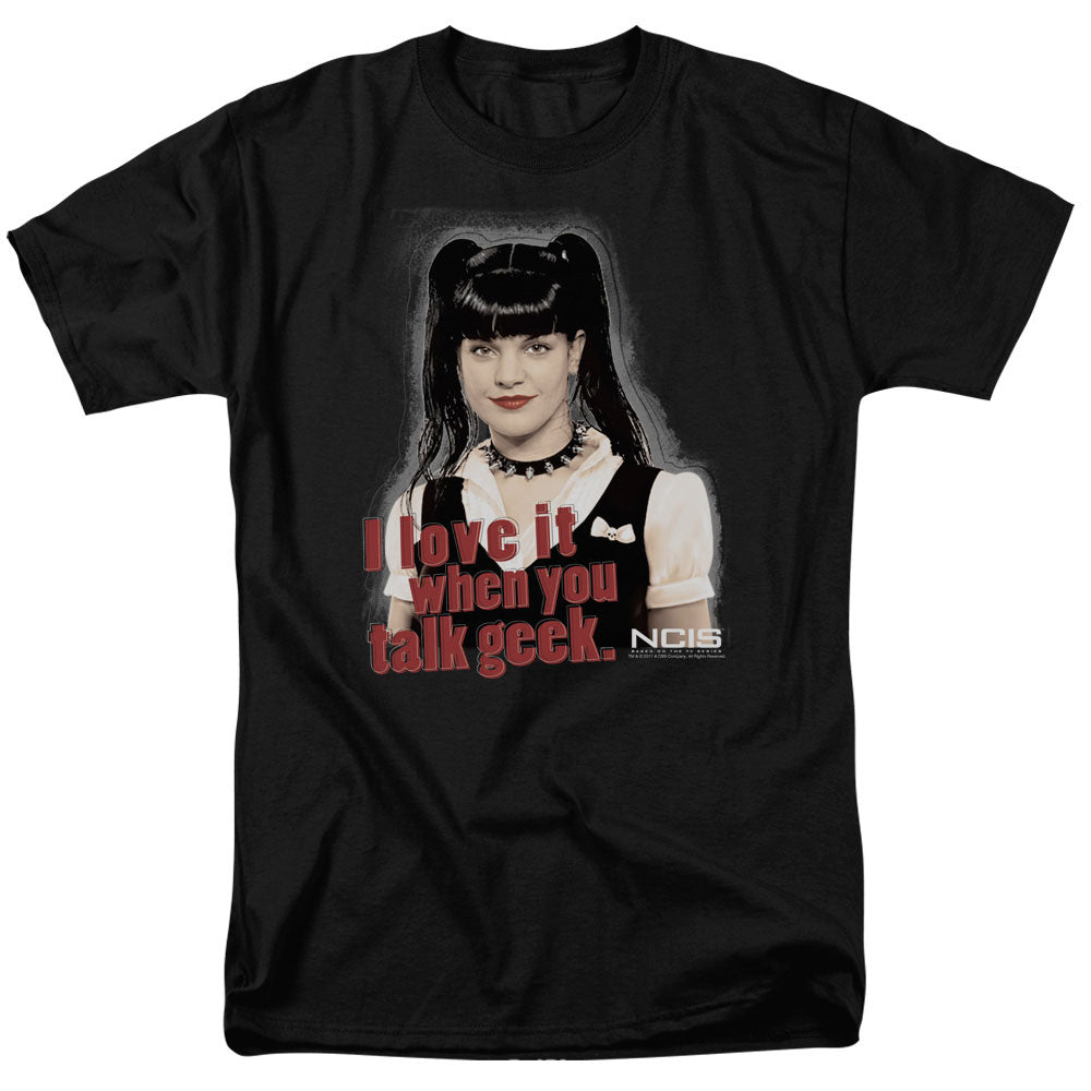 Ncis Geek Talk Mens T Shirt Black