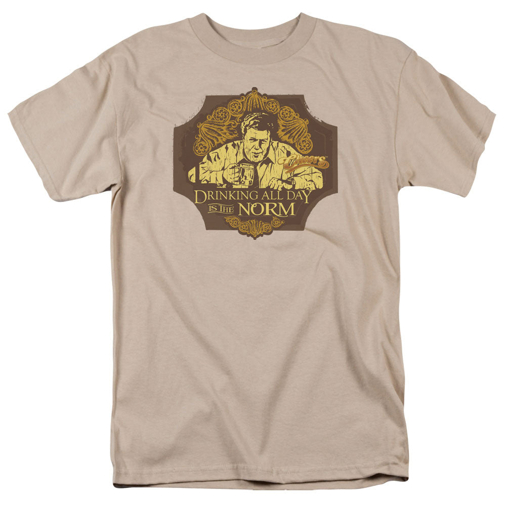 Cheers the Norm Mens T Shirt Sand