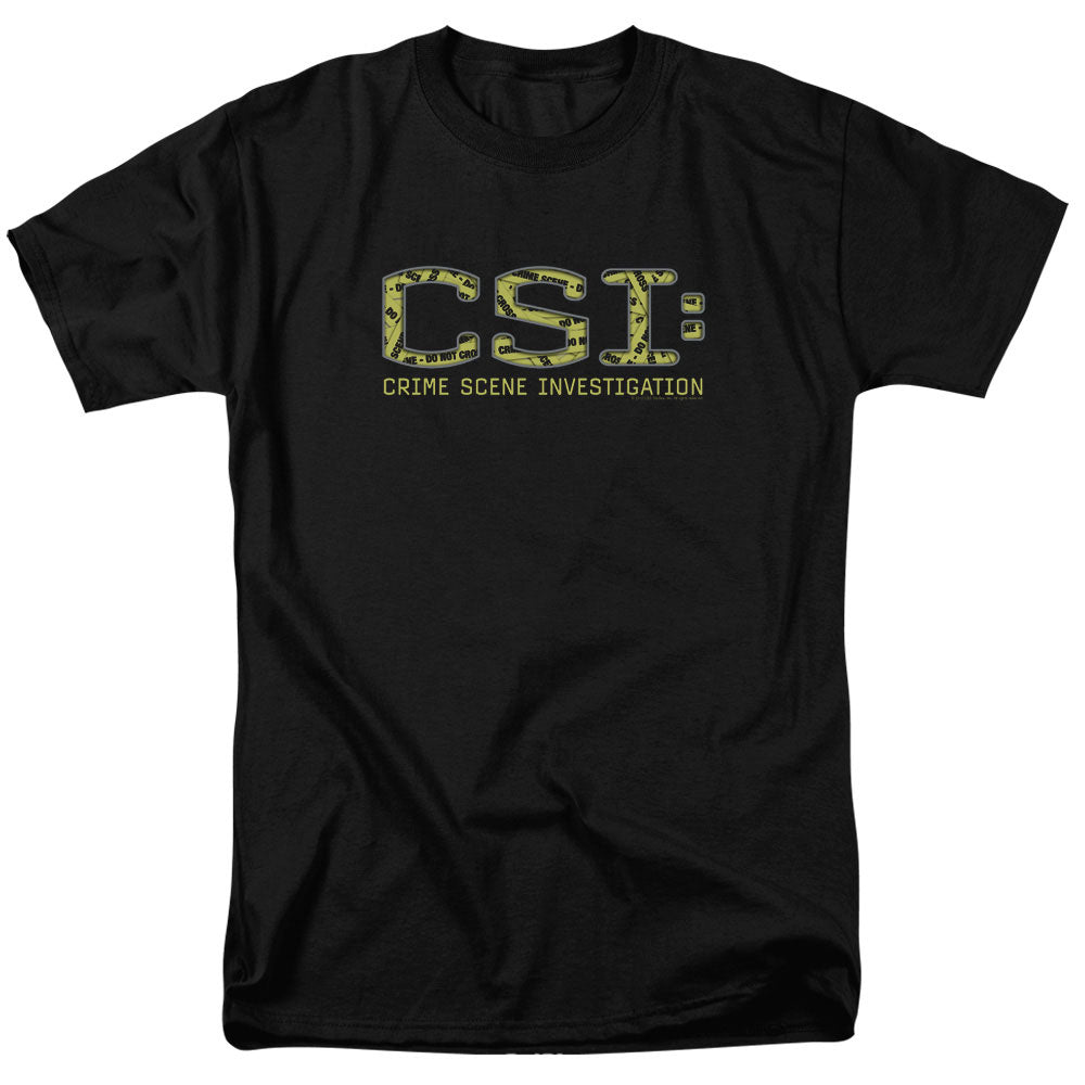 Csi Collage Logo Mens T Shirt Black