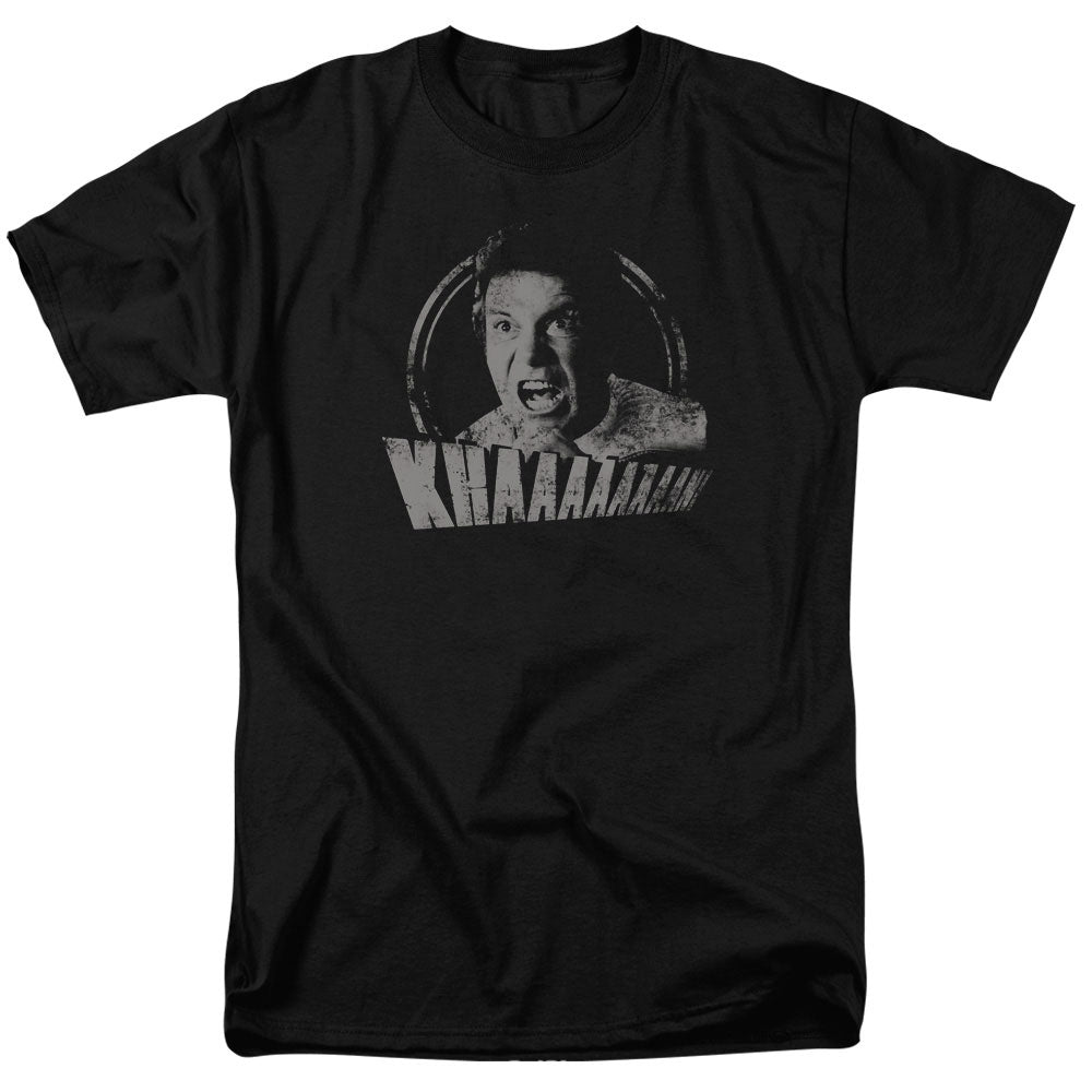 Star Trek Khan Distressed Mens T Shirt Black