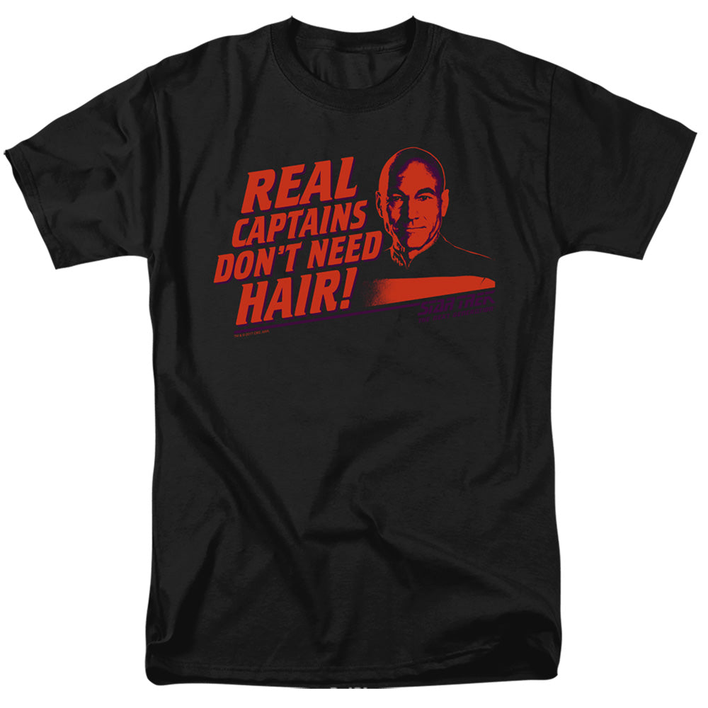 Star Trek Real Captain Mens T Shirt Black