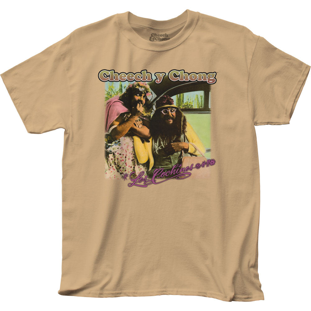 Cheech & Chong Los Cochinos Mens T Shirt Tan