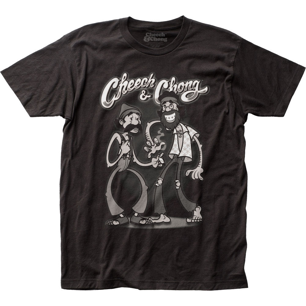 Cheech & Chong Rubberhose Mens T Shirt Black