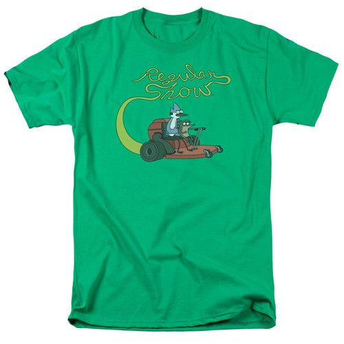 The Regular Show Mower Mens T Shirt Kelly Green