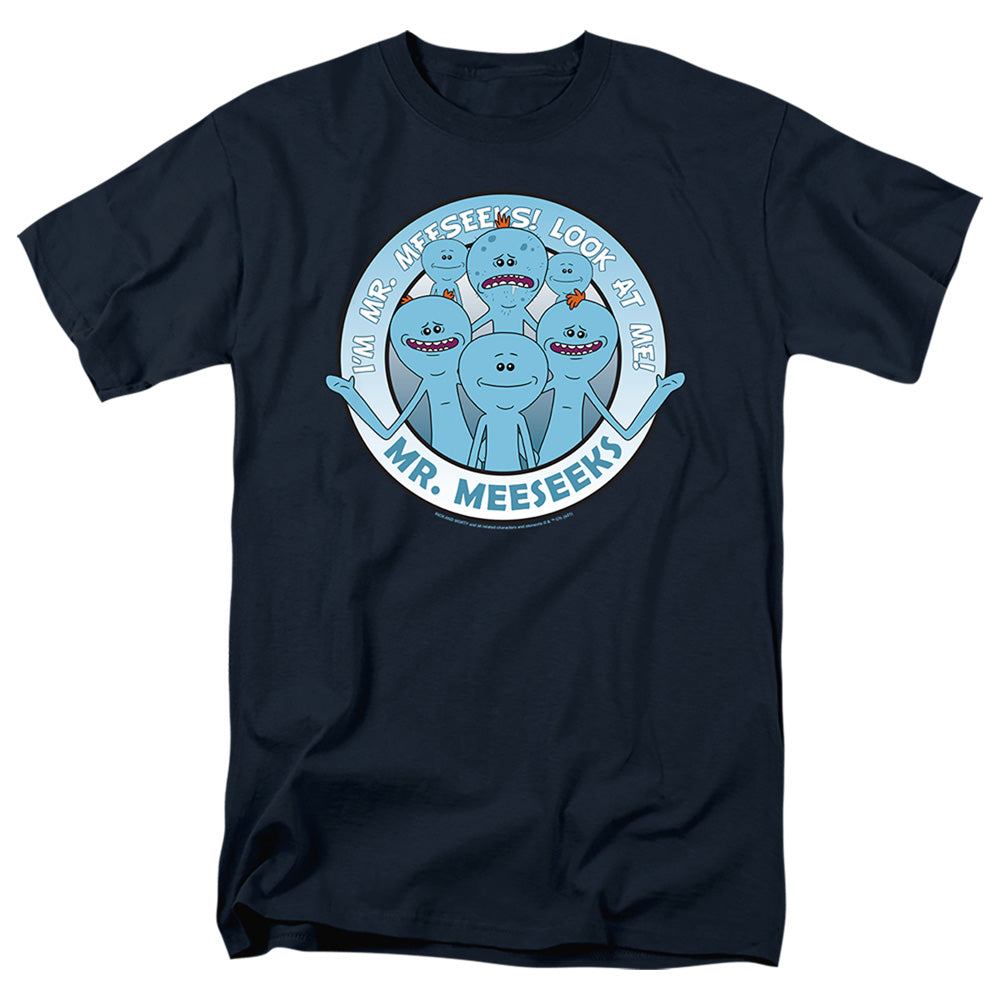 Rick And Morty Mr Meeseeks Mens T Shirt Navy