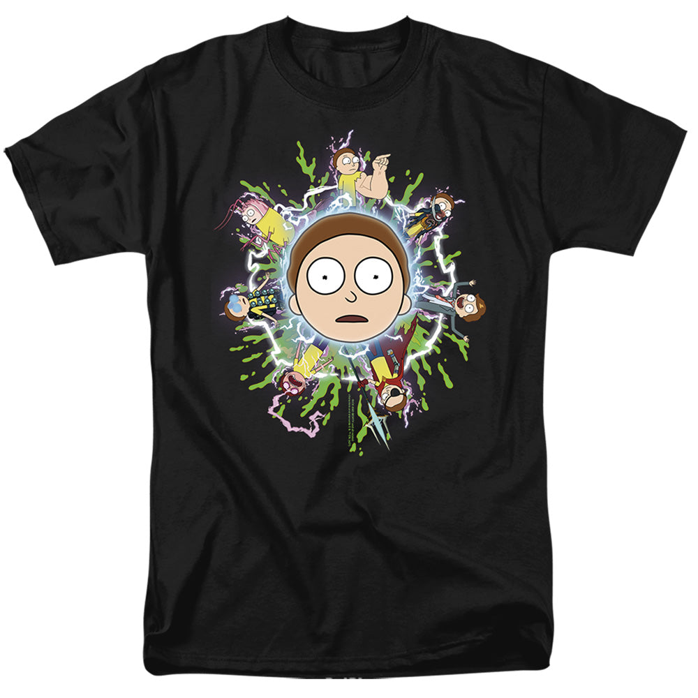 Rick And Morty Multiple Morty Mens T Shirt Black