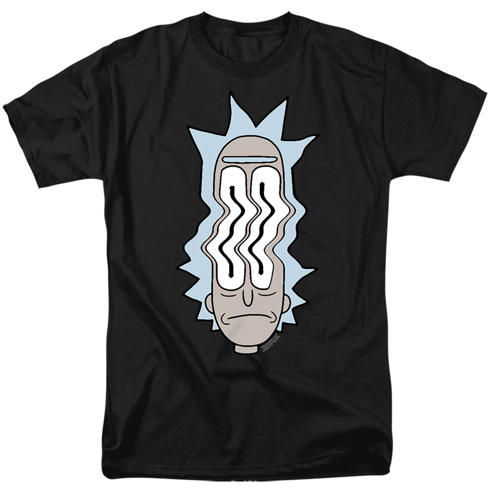 Rick And Morty Rick Waves Mens T Shirt Black