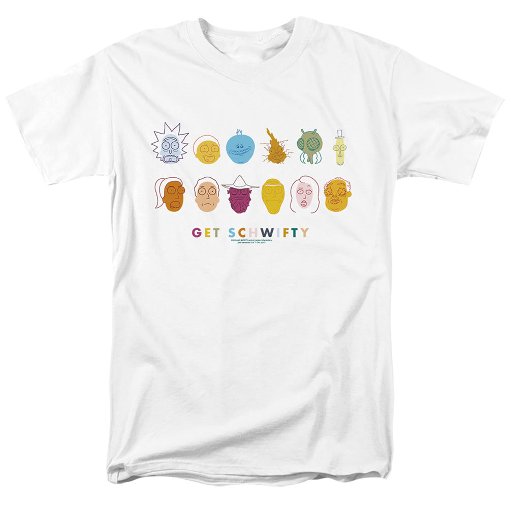 Rick And Morty Get Schwifty Mens T Shirt White