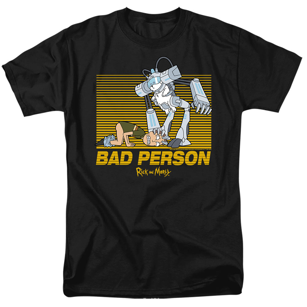 Rick And Morty Bad Person Mens T Shirt Black