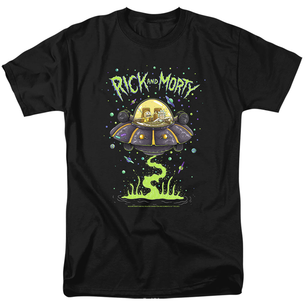 Rick And Morty Drunk Rick Ship Mens T Shirt Black