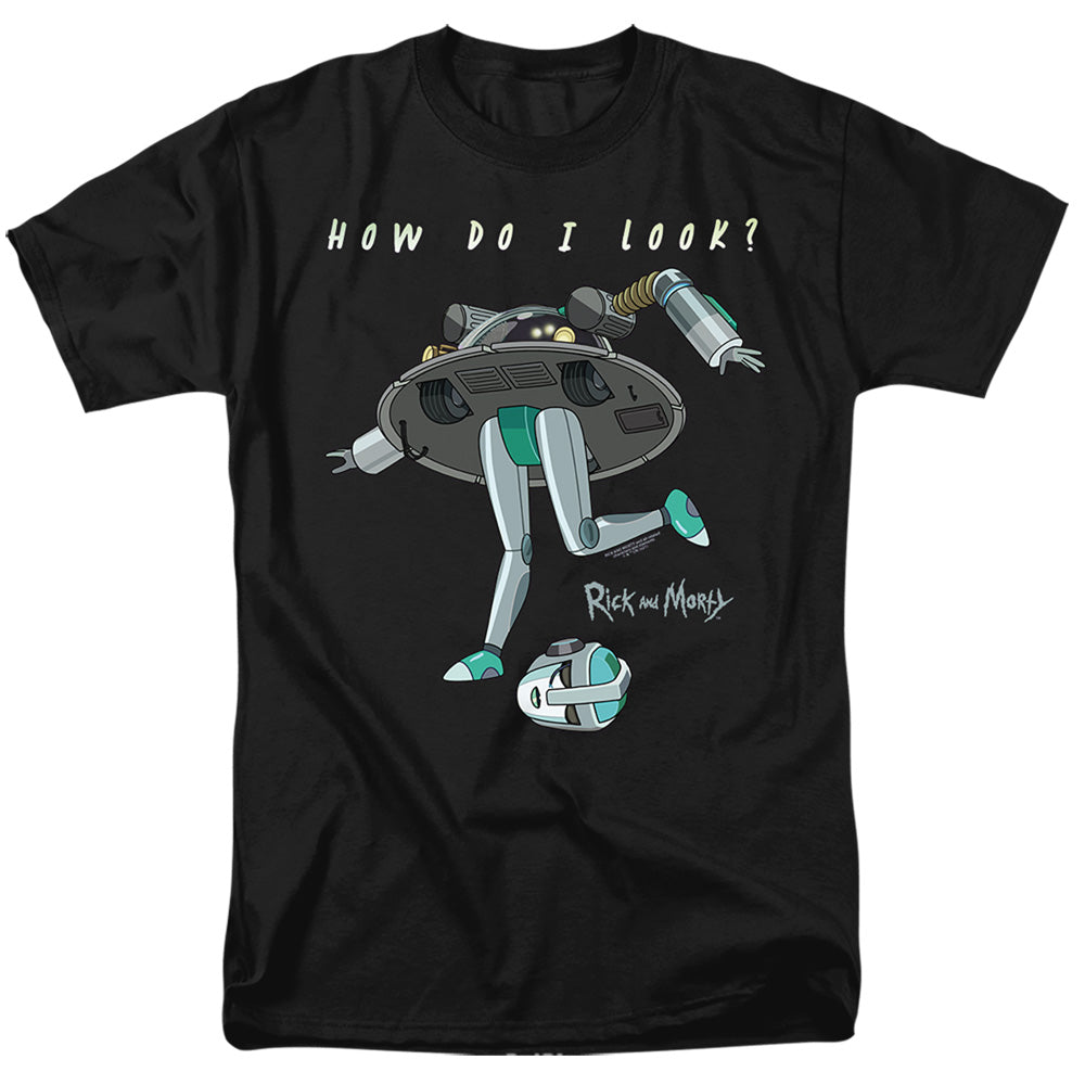 Rick And Morty How Do I Look? Mens T Shirt Black