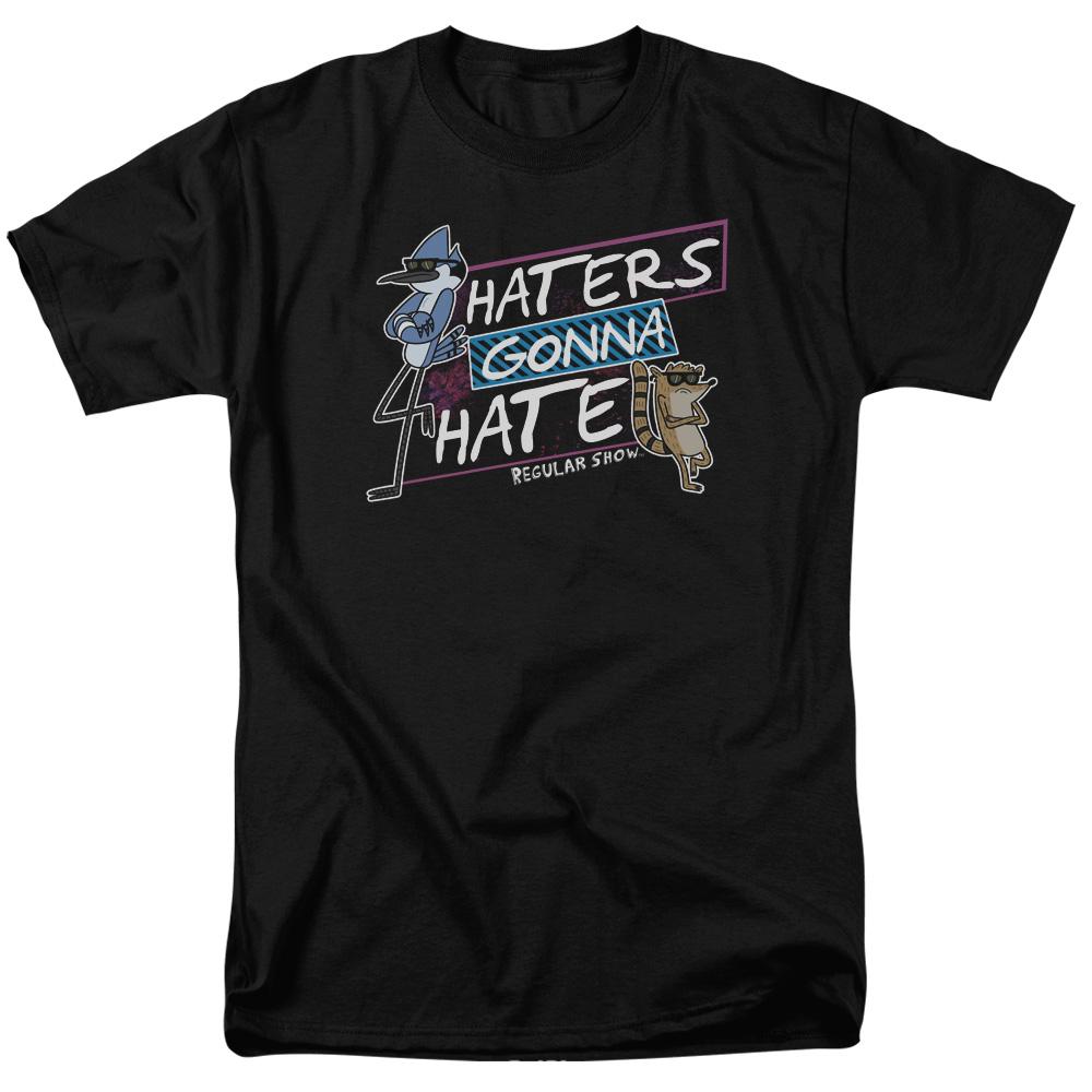 Regular Show Haters Gonna Hate Mens T Shirt Black