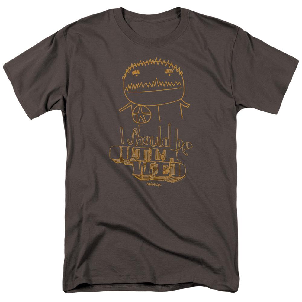 Squidbillies Outlawed Mens T Shirt Charcoal